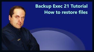 Backup Exec 21 Tutorial How to restore files