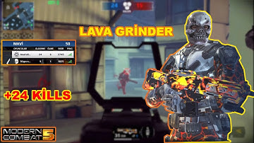 LAVA GRİNDER +24 KİLLS | MODERN COMBAT 5 GAMEPLAY