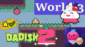 Dadish 2 - World 3: Levels 21-30 + Stars Walkthrough