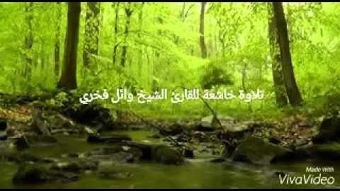 تلاوة خاشعة للقارئ الشيخ وائل محمد فخرى