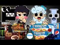 Convenience Store BLACK BLUE Food Real Life Humanized Alphabet Lore F vs I MUKBANG ANIMATION | ASMR