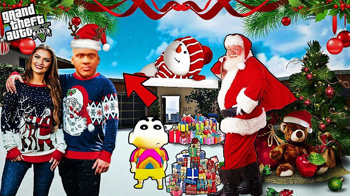 SHINCHAN AND FRANKLIN GOT MANY CHRISTMAS GIFTS FROM SANTA CLAUS IN GTA 5 | SNAKERIFLE