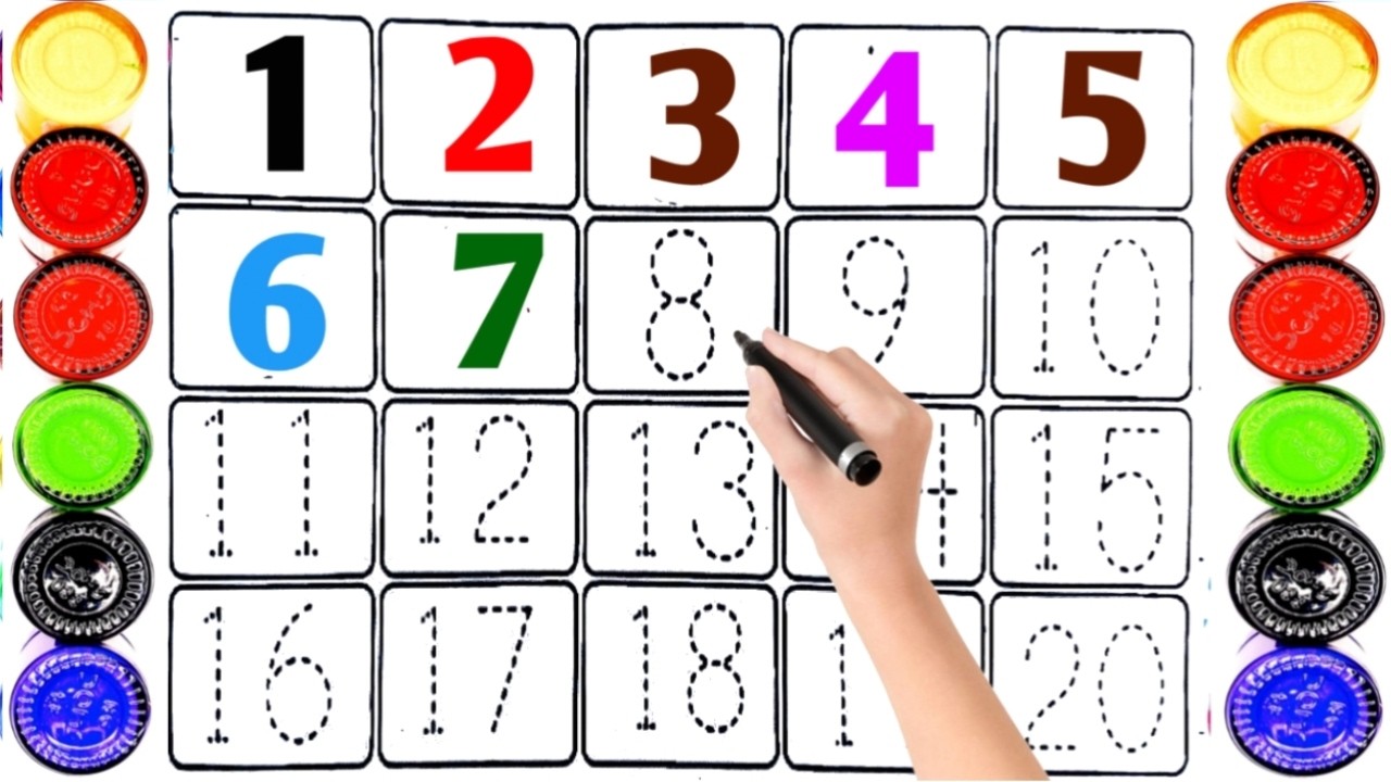 Numbers. Two Three Four learning numbers,toddler learning video,one two three four,counting ...