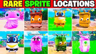 How to Find 8 *NEW* RARE SPRITES in Fortnite! (All Locations)