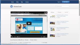 Responsive Video WordPress Theme : VideoCraft
