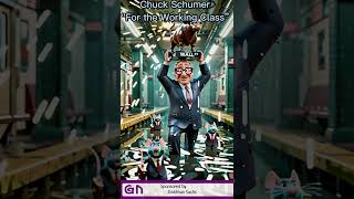 Political Cartoon Comedy Animated Short Political Video Meme Chuck Schumer Drowning in Wall Street