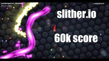 Slither.io 60K Score in 20 seconds!!