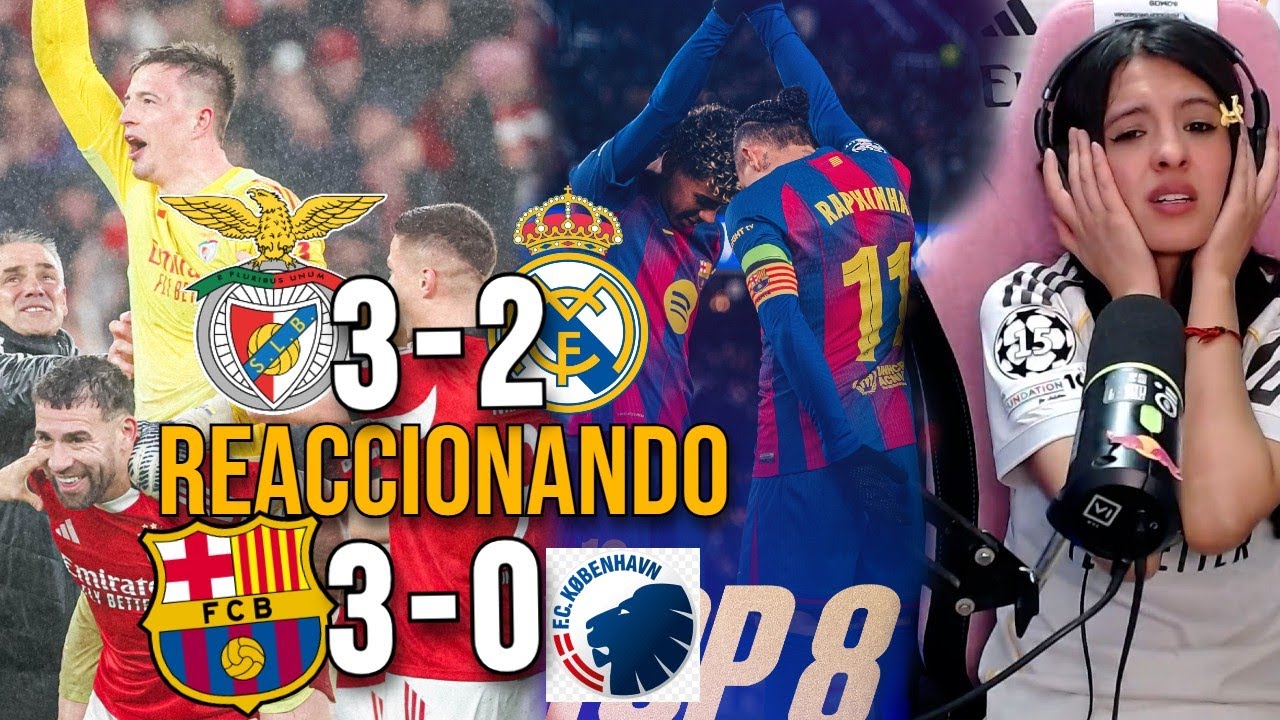 REACCIÓN DE UN HINCHA al Benfica vs Real Madrid 4 2 y Barcelona vs Copenhague 4 1 *EL PEOR RIDICULO*