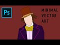 Minimal Vector Art Tutorial for Beginners using Photoshop. Make a Minimal Movie Poster.