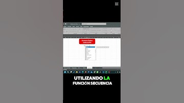 🔢 ¡NUMERA CELDAS AUTOMÁTICAMENTE en EXCEL con SECUENCIA! 🚀 #excelhacks