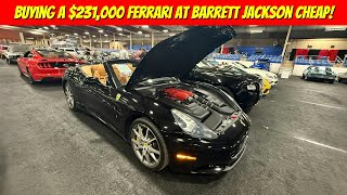 Buying a 2010 Ferrari California at Barrett Jackson on the Last Day! Ferrari California Price Used