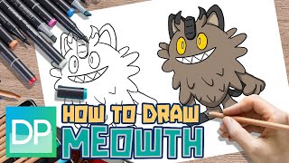 [DRAWPEDIA] HOW TO DRAW MEOWTH FROM POKEMON SWORD & SHIELD - STEP BY STEP DRAWING TUTORIAL screenshot 4