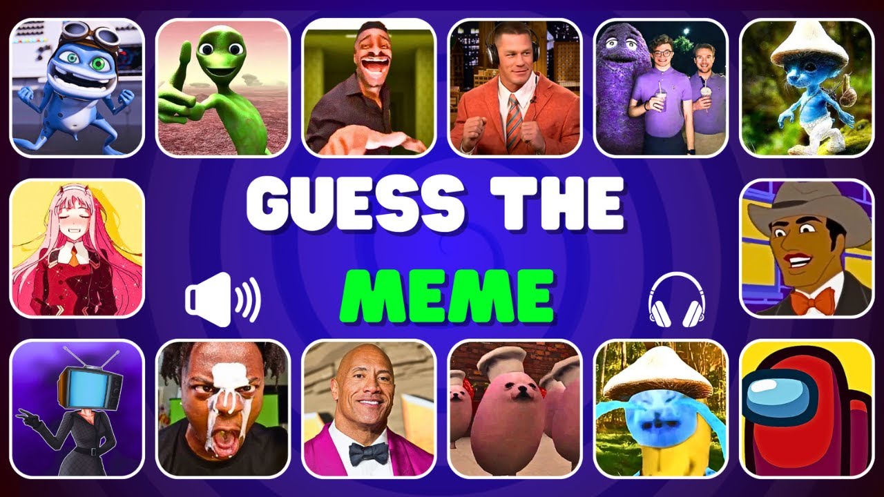 Guess Meme Song! Smurf Mrbeast, El Gato, Among Us, Skibidi Toilet #meme  #guesssong #quiz #ronaldo in 2023