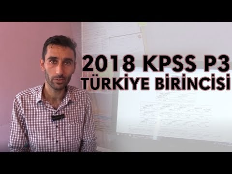 2018 KPSS P3 Türkiye Birincisi 100 Puanı nasıl aldı?