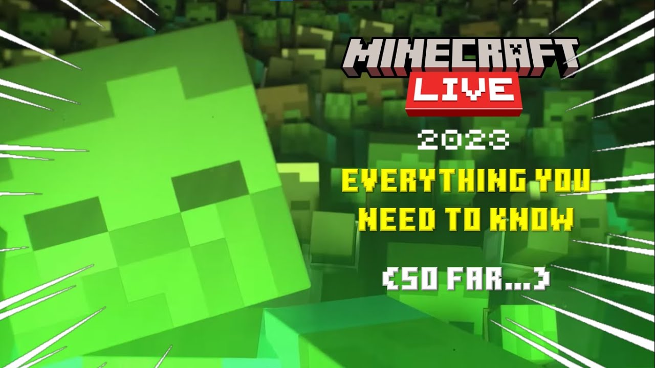 Everything you need to know about the official dates and deets on Minecraft  Live 2023