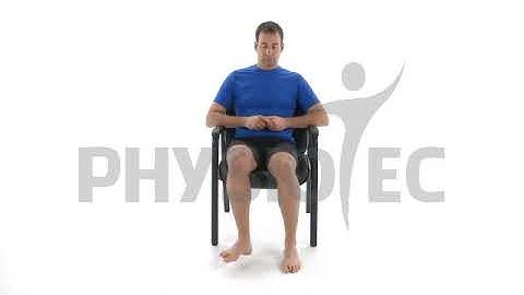 Actieve tibiale exo- en endorotatie mobiliteit zittend op rand van bed