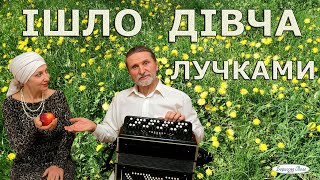 Ішло дівча лучками. Українська народна пісня під баян. Дует Борисове Поле. Ukrainian folk songs