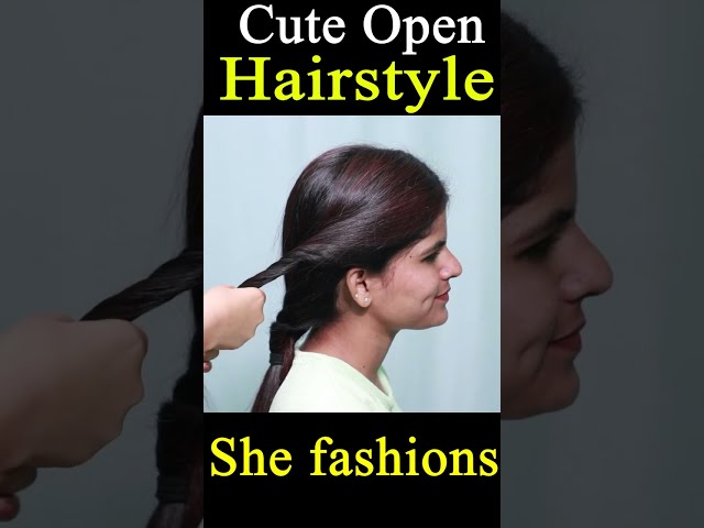 cute open hairstyles #short #shorts #hairstyles #shortvideo