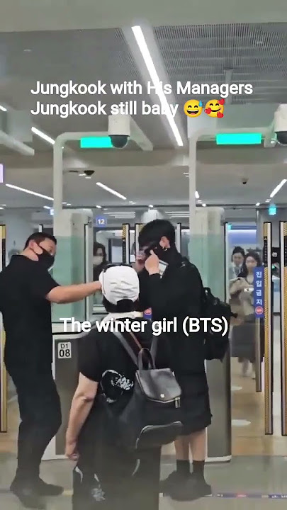 Jungkook with His Managers Jungkook still baby😅🥰#jungkook #jk #shortsfeed #shorts #youtubeshorts