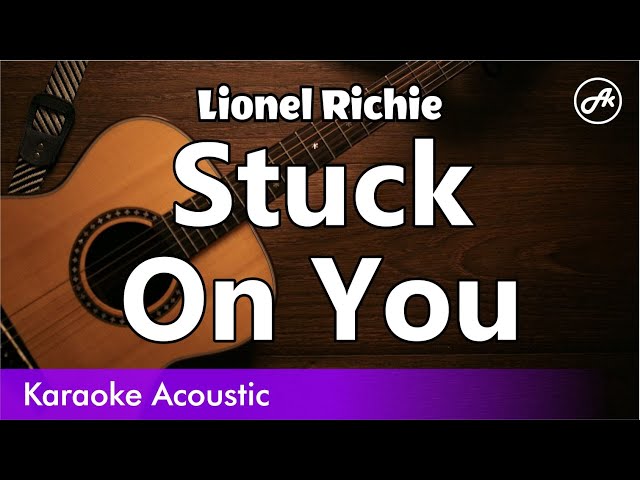 Lionel Richie - Stuck on you cover by Dave Fenley (Lyric Video