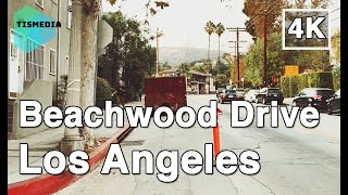 【4K】🇺🇸🌴Walking around Beachwood Drive🎧 in Los Angeles, California, United States on September 2021 Update