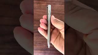 Smooth Bolt Action. Solid Metal Feel. #EDCGear #titanium pen #bolt action pen #everyday carry #edc
