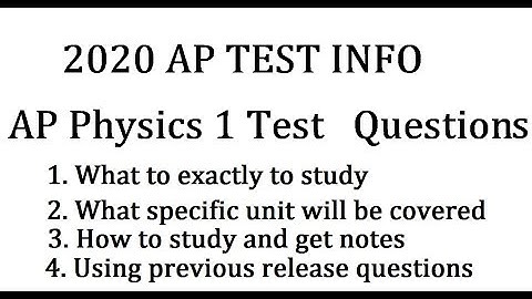 Modify 2020 AP Physics 1 Test Questions Exam Detail!!!