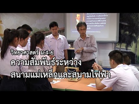 วิทยาศาสตร์ ม.4-6 ความสัมพันธ์ระหว่างสนามแม่เหล็กและสนามไฟฟ้า ครูชรินทร์ วัฒนธีรางกรู
