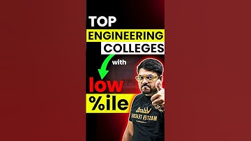 Top Colleges at Low JEE Percentile 🤩 #jee #iit #iitjee #iitjeepreparation#jeemains #jeeadvanced