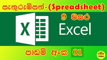 Grade 09 ICT Spreadsheet Using MS Excel Workbook Lesson 2.1