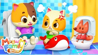 Potty Training with Babies | Healthy Habits | Kids Cartoon | Kids Song | MeowMi Family Show