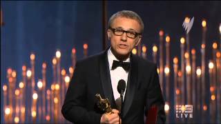 2013 Oscars : Christoph Waltz best actor in a supporting role for Django Unchained.