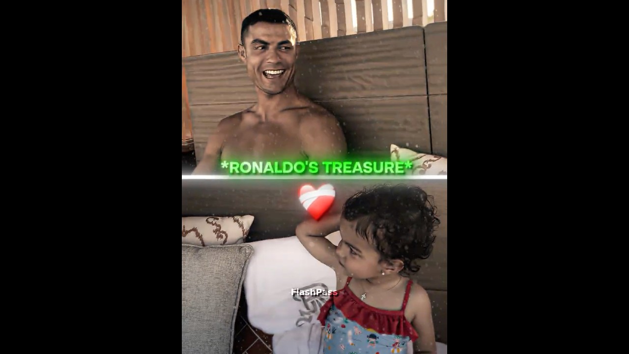 Ronaldo And His Youngest Daughter..😍❤️