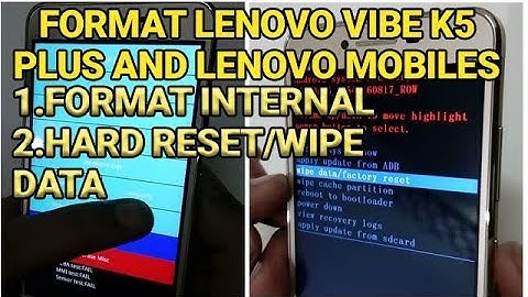 How to Format Lenovo Vibe K5 | Hard Reset and Remove Pattern Lock