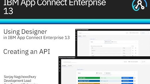 Using Designer in IBM App Connect Enterprise 13 - Creating an API