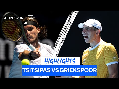 Stefanos Tsitsipas Seals Spot in Last 16! | Australian Open Highlights | Eurosport Tennis