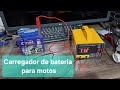 Carregador de bateria para motos - 12v e 5a, Ideal para ter em casa e oficinas 
