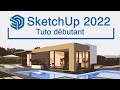 Apprendre sketchup pro 2022  tuto complet dbutant   maj sketchup pro 2024 en description  