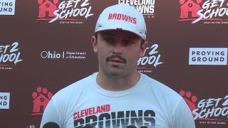 Baker Mayfield following Orange & Brown Scrimmage: The energy is unreal