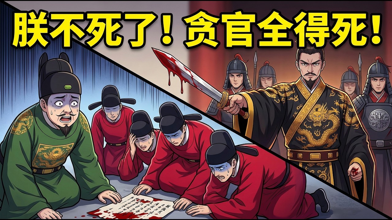 ❤️最硬核的救國！滿朝文武都在哭窮，穿越皇帝拔刀狂笑：貪官的家底，就是朕的國庫！百萬大軍踏平建奴！#短劇