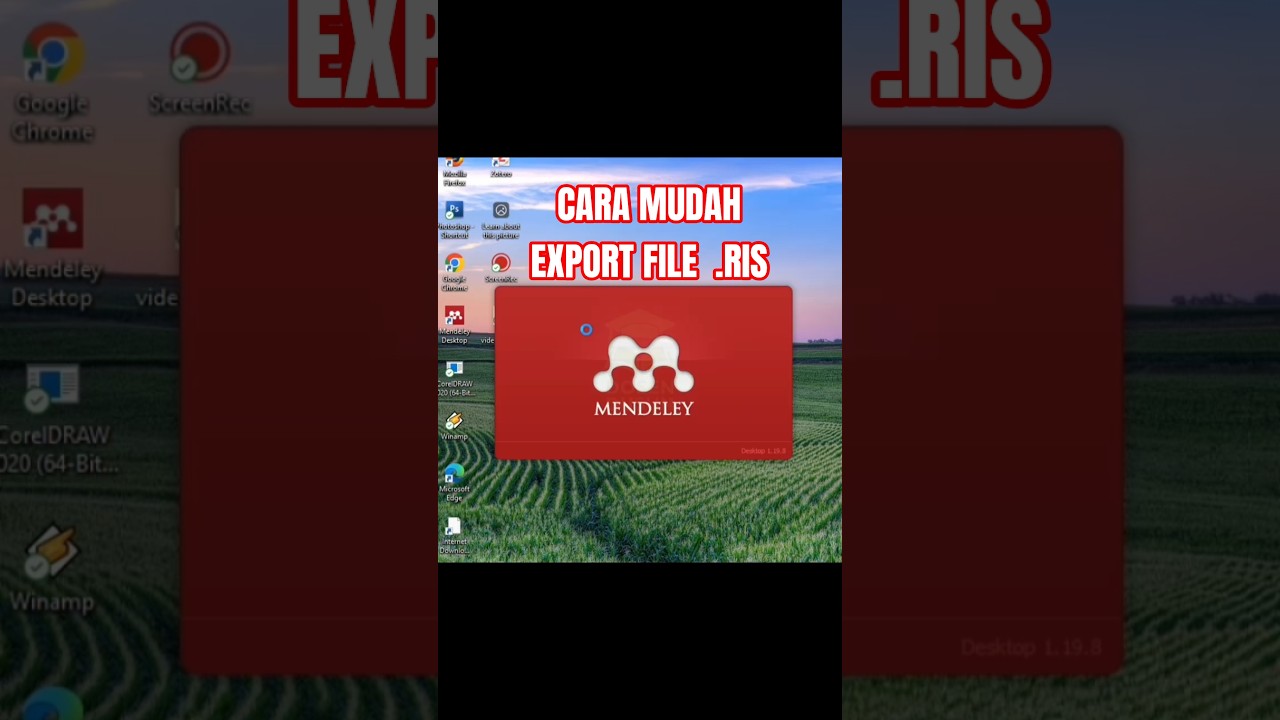 begini cara mudah export file  .RIS dari Mendeley Desktop #mendeley #tutorial #skripsi #trending