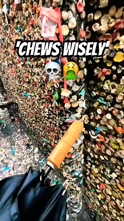 They cleaned all of the gum off the Gum Wall in Seattle?! 😭 In memory of ‘Chews Wisely’ 🙏🏼