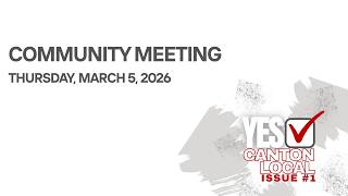 Canton Local Levy Community Meeting 20260305