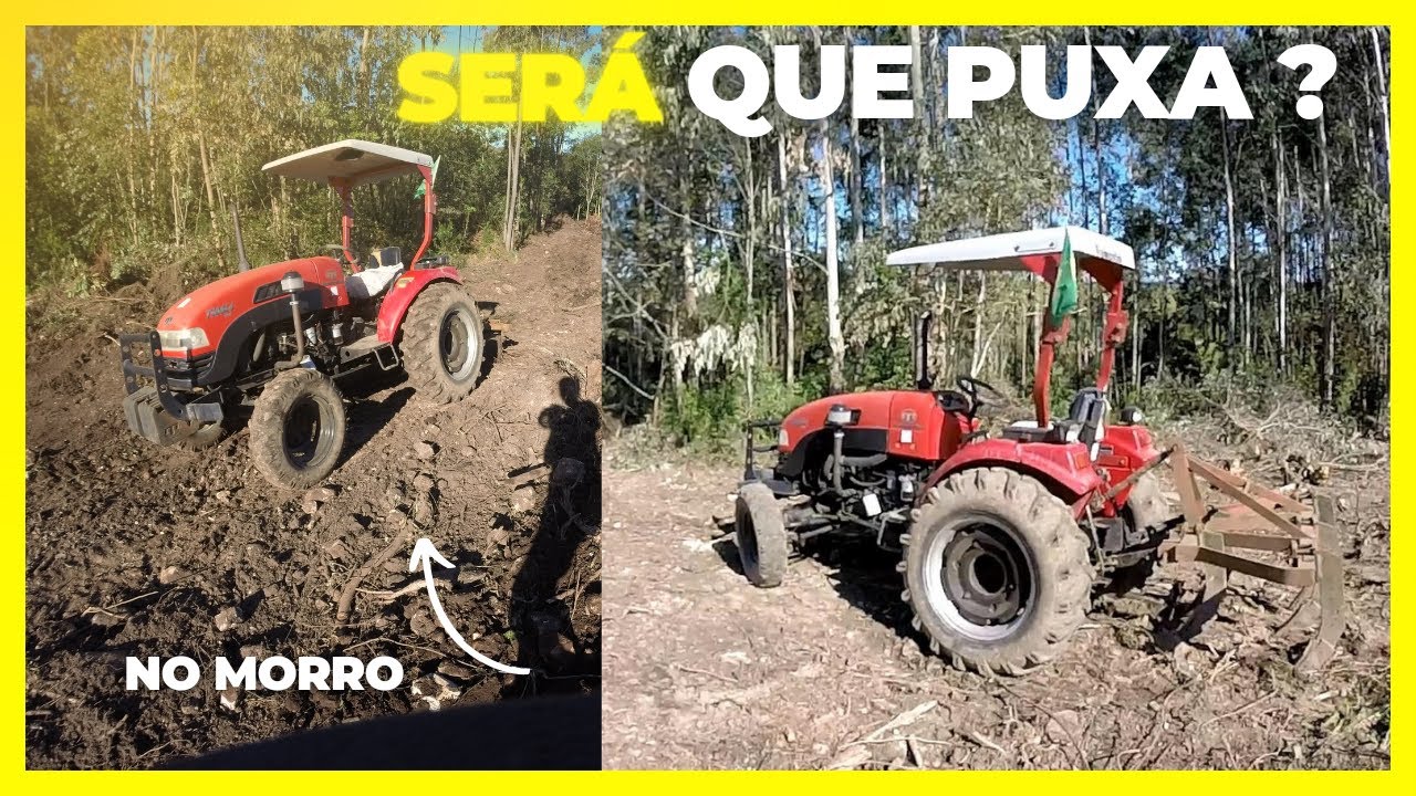 TRAMONTINI 5045 NO SUBSOLADOR 5 ASTES - ABRINDO LAVOURA DE EUCALIPTO !