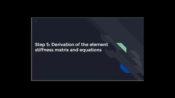 Finite Element Method/ Finite Element Analysis 1.5 Steps in FEA