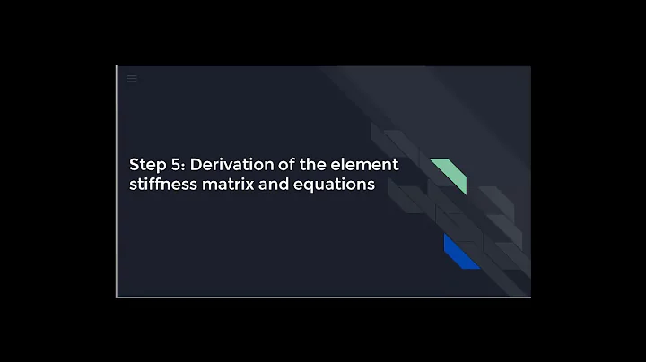 Finite Element Method/ Finite Element Analysis 1.5 Steps in FEA