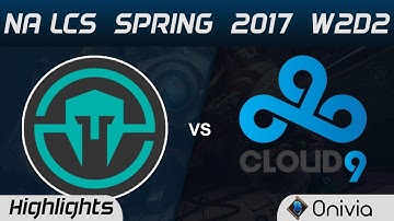 IMT vs C9 Highlights Game 2 NA LCS Spring 2017 W2D2 Immortals vs Cloud9