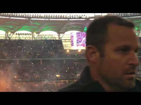 Manchester United vs Aston Villa full light show (Optus Stadium seat view