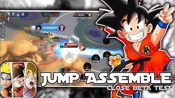 MOBA X ANIME | JUMP : ASSEMBLE ( global closed beta ) Gameplay