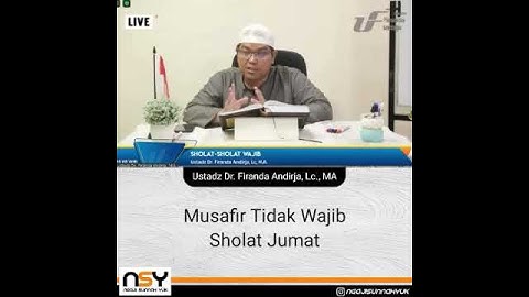 Musafir Tidak Wajib Sholat Jumat